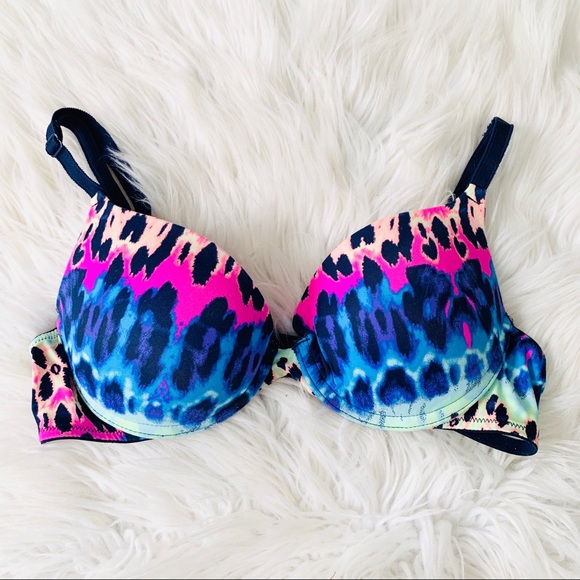 PINK Victoria's Secret Other - VS PINK Wear Everywhere Leopard Push Up Bra